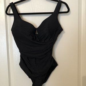 Miraclesuit  Underwire V-Neck One Piece Swimsuit